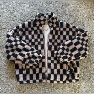 a new day Black and Pink Checkered Jacket